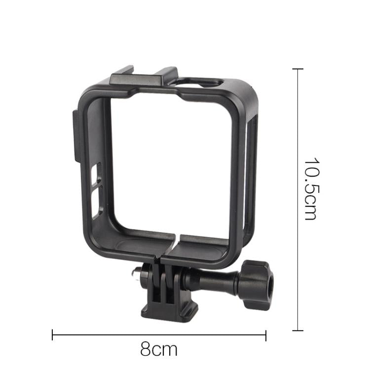 Jaula protectora de plástico con apertura lateral y doble soporte para zapata fría para GoPro MAX2, Plastic Frame