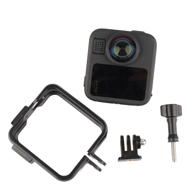 Jaula protectora de plástico con apertura lateral y doble soporte para zapata fría para GoPro MAX2, Plastic Frame