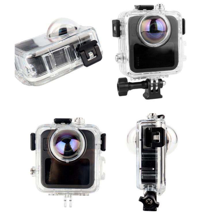 Carcasa impermeable para GoPro MAX2, estuche de buceo de 50 m, carcasa protectora antivaho., Waterproof case