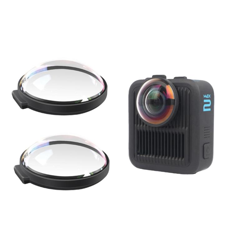 Protectores de lente dobles para lentes de cristal óptico GoPro MAX2, antivaho y resistentes a los arañazos., Glass Lenses