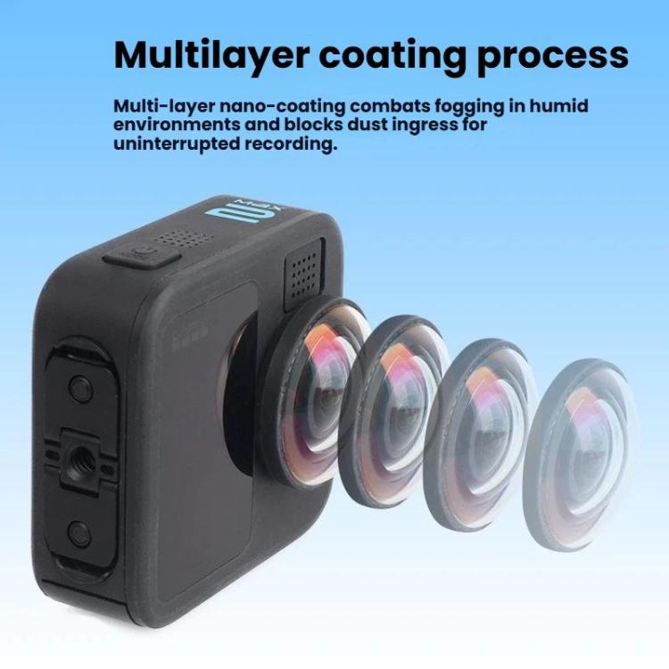 Protectores de lente dobles para lentes de cristal óptico GoPro MAX2, antivaho y resistentes a los arañazos., Glass Lenses