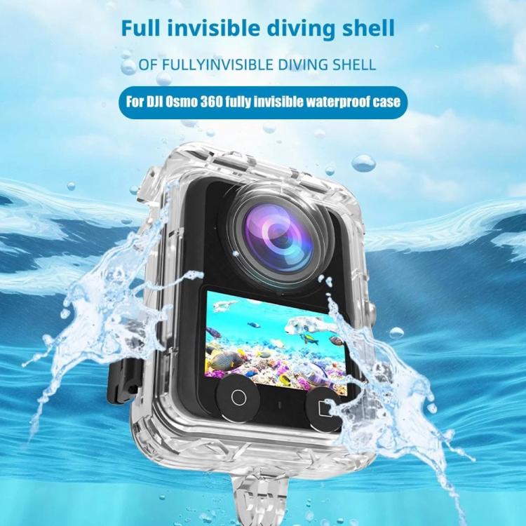Carcasa sumergible totalmente invisible e impermeable para DJI Osmo 360, apta para buceo hasta 40 m de profundidad., Waterproof Case