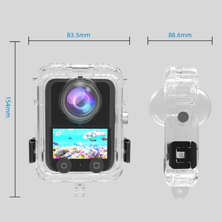 Carcasa sumergible totalmente invisible e impermeable para DJI Osmo 360, apta para buceo hasta 40 m de profundidad., Waterproof Case