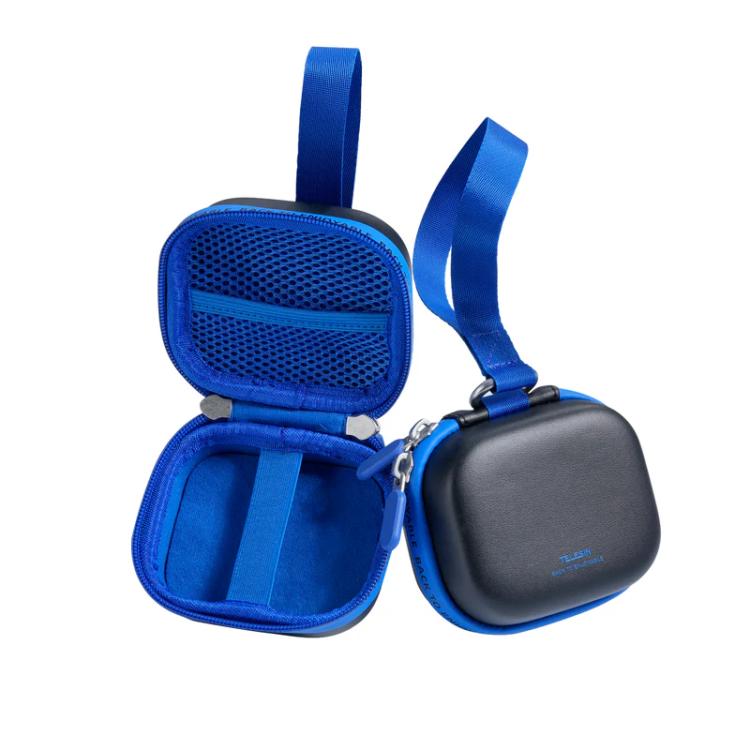 Estuche rígido mini TELESIN DisAdv para cámaras de acción, bolsa de almacenamiento universal con correa para la muñeca.