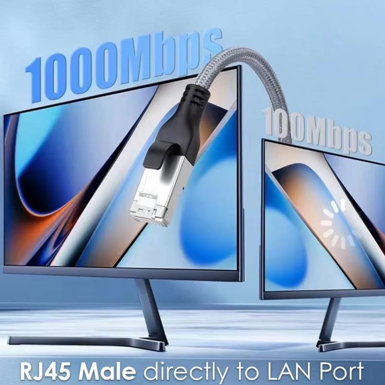 Convertidor de cable LAN Ethernet Gigabit USB-C/USB 3.0 a RJ45, 2-in-1 Ethernet Cable