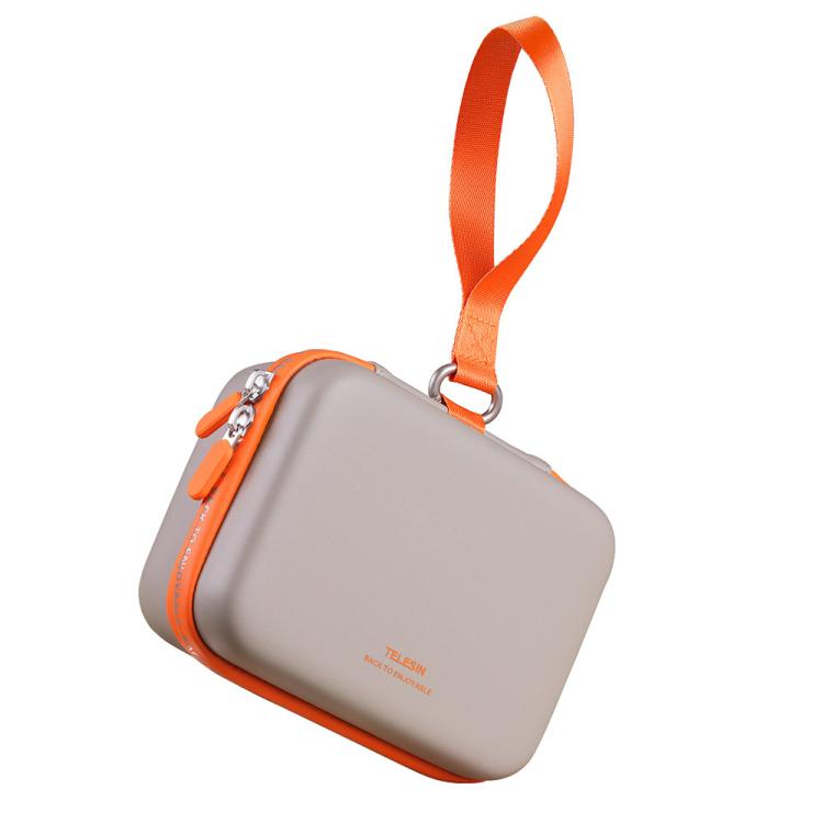 Bolsa de transporte y almacenamiento TELESIN DisAdv Medium de carcasa rígida para DJI Osmo Action 6 / 5 Pro / 4 / 3