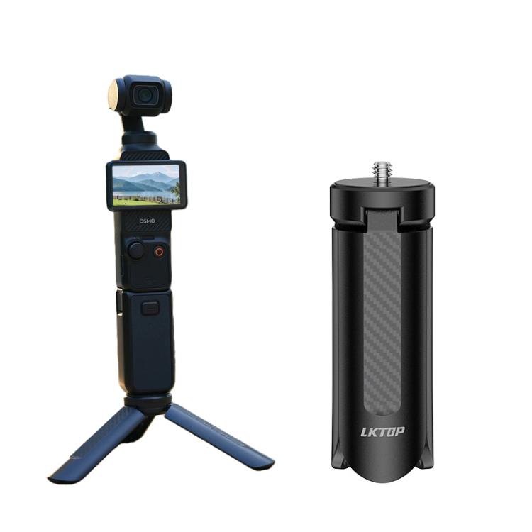 Trípode de escritorio mini LKTOP con rosca de 1/4 de pulgada para cámaras de acción y teléfonos inteligentes.