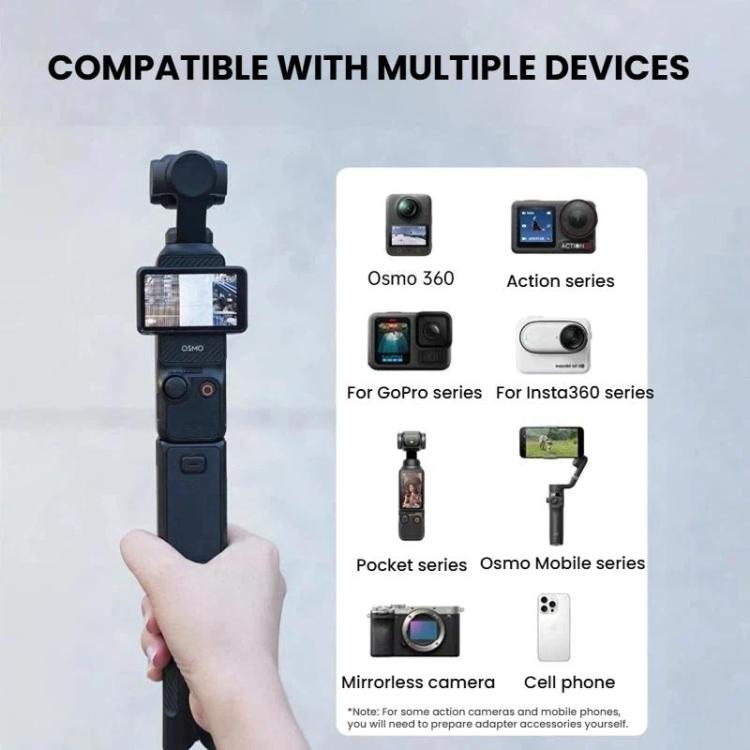 Trípode de escritorio mini LKTOP con rosca de 1/4 de pulgada para cámaras de acción y teléfonos inteligentes.