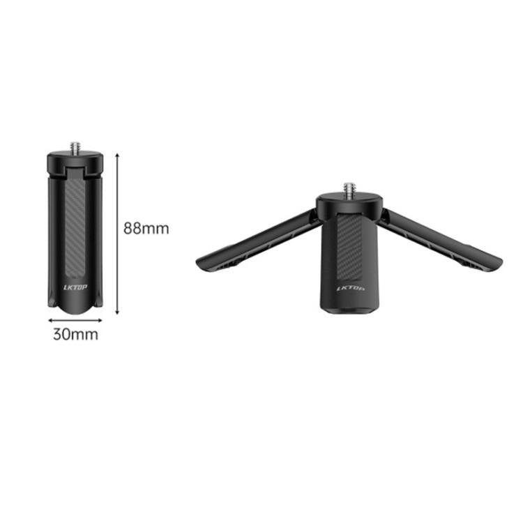 Trípode de escritorio mini LKTOP con rosca de 1/4 de pulgada para cámaras de acción y teléfonos inteligentes.