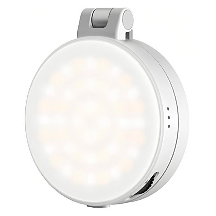 Luz de relleno magnética extensible VRIG para teléfono con espejo, plegable, 2 en 1, para selfies, se convierte en soporte, 3 temperaturas de color.