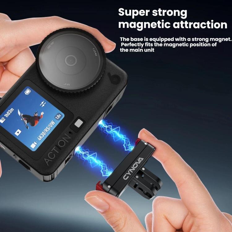 Adaptador de montaje magnético de liberación rápida CYNOVA para DJI Osmo Action 6/Nano