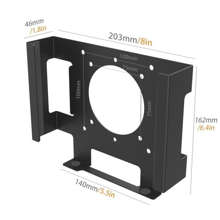 Soporte de montaje trasero para monitor bajo escritorio para Mac Mini M1 / M2, For Mac Mini M1 / M2