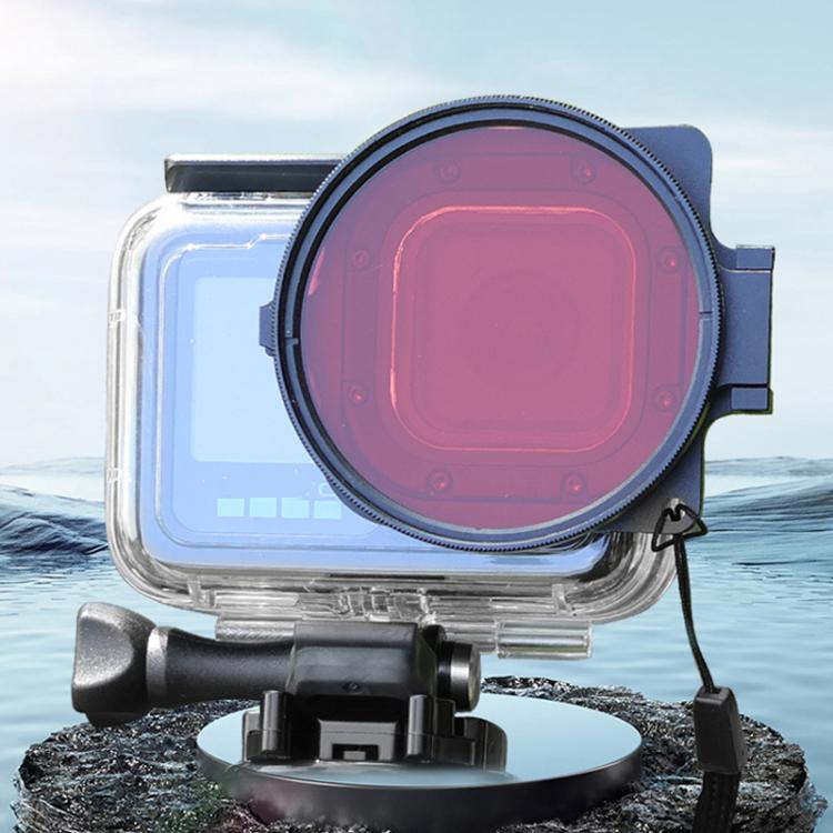 Para cámaras de acción GoPro HERO13/12/11/10/9/8 negras, JSR Filter Adapter Ring+Lens Cover, JSR Red Diving Filter With Adapter Ring, JSR Purple Diving Filter With Adapter Ring, JSR Yellow Diving Filter With Adapter Ring                                ...