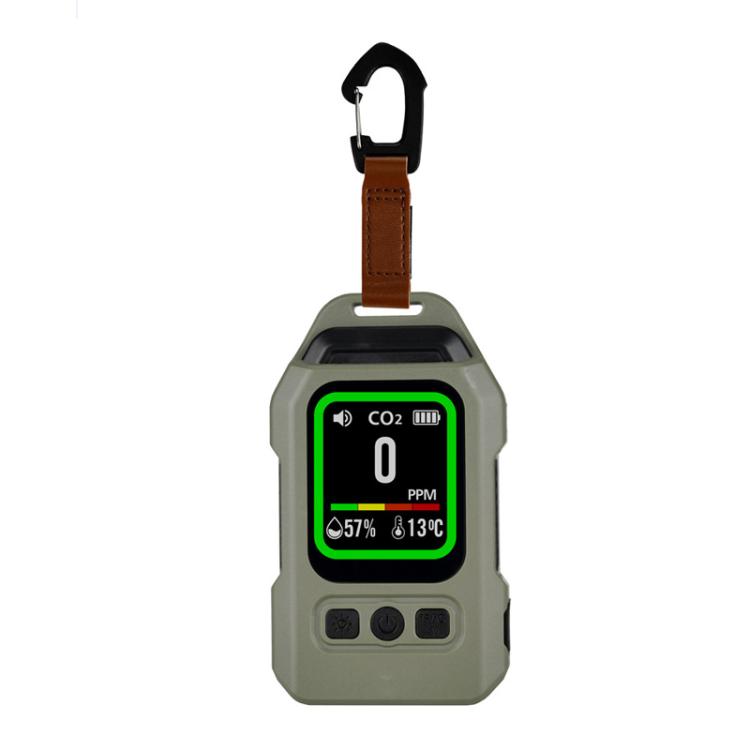 Detector magnético SB-9617 4 en 1 de CO/CO2/temperatura y humedad con alarma sonora y luminosa.
