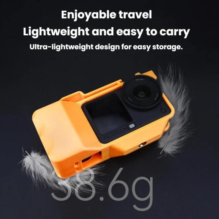 Soporte de mano para cámara de acción DJI Osmo Action 6 Street Photo Handle Jaw, Frame Black, Frame Orange, Frame+Lens Cap Black, Frame+Lens Cap Oramge