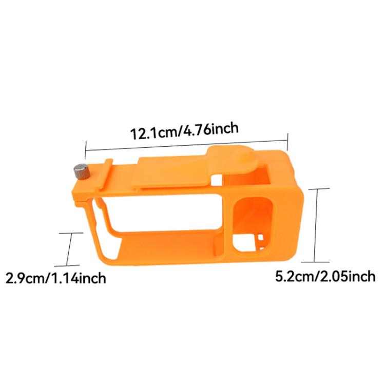 Soporte de mano para cámara de acción DJI Osmo Action 6 Street Photo Handle Jaw, Frame Black, Frame Orange, Frame+Lens Cap Black, Frame+Lens Cap Oramge