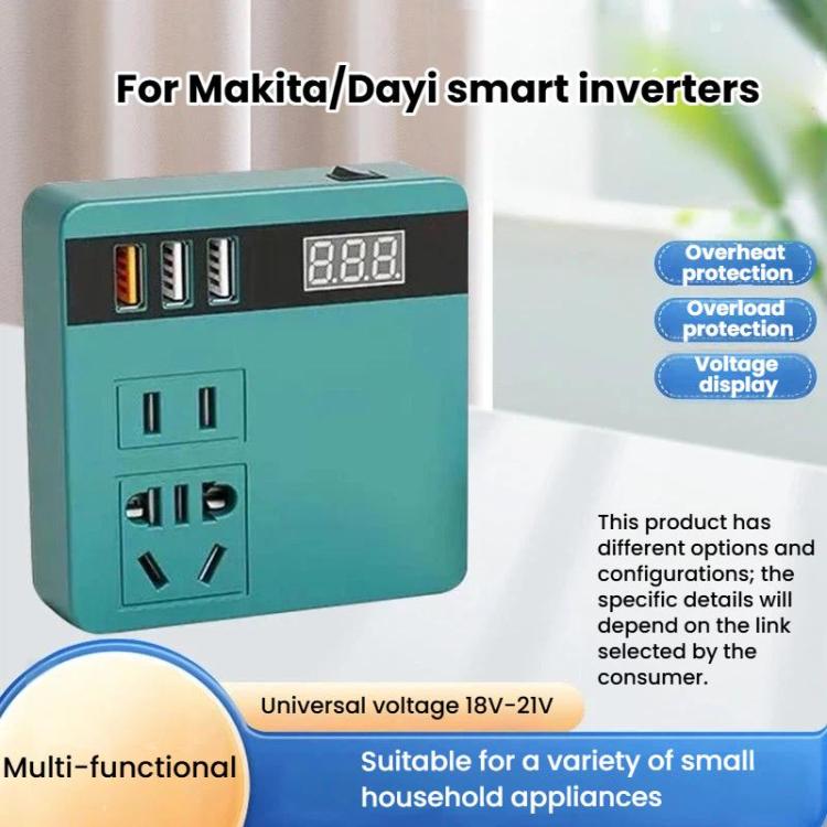 Convertidor de batería de litio inteligente e inversor multifuncional, For Makita, For Dayi