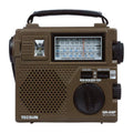 Radio portátil de emergencia TECSUN GR-88P con manivela y funciones FM/MW/SW