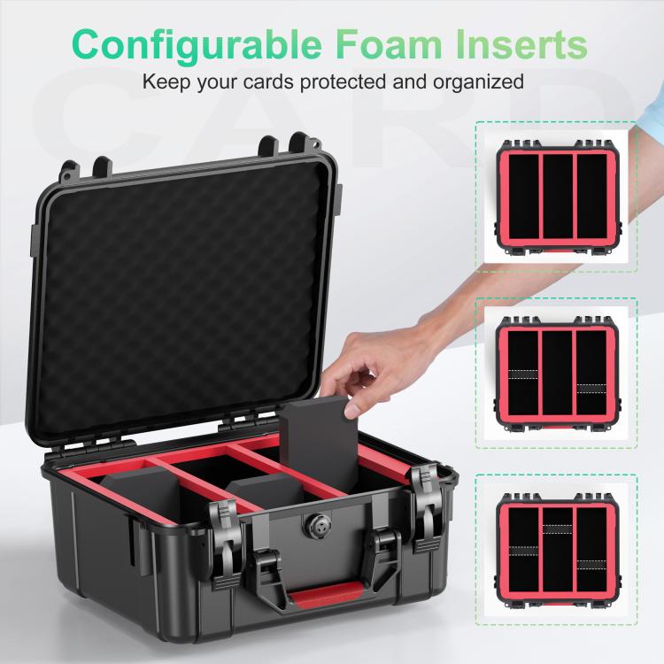 Estuche impermeable y a prueba de humedad para tarjetas de juego de STARTRC GAMES. Maleta a prueba de explosiones. Caja de almacenamiento de tarjetas de gran capacidad con carcasa rígida., Card Storage Box