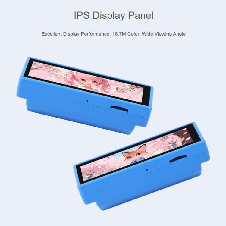Placa de desarrollo de alto rendimiento WAVESHARE RP2350 con pantalla táctil capacitiva de 3,49 pulgadas, resolución 172 x 640 y arquitectura de doble núcleo., With Lithium Battery, No Lithium Battery