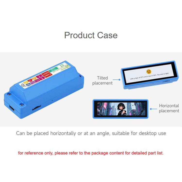 Placa de desarrollo de alto rendimiento WAVESHARE RP2350 con pantalla táctil capacitiva de 3,49 pulgadas, resolución 172 x 640 y arquitectura de doble núcleo., With Lithium Battery, No Lithium Battery