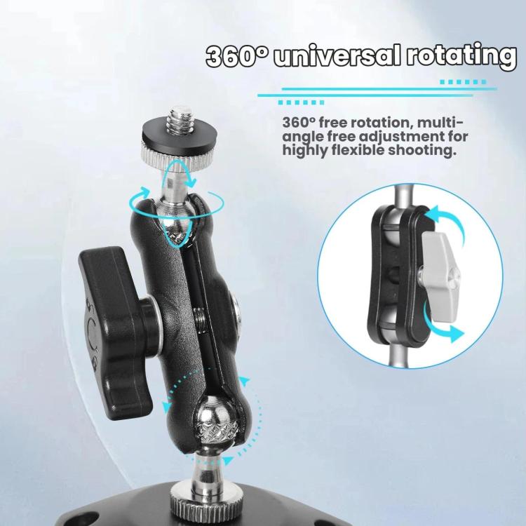 Soporte con ventosa para DJI Osmo Action 6, giratorio 360 grados, para parabrisas de coche con base de vacío.