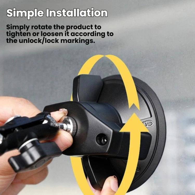 Soporte con ventosa para DJI Osmo Action 6, giratorio 360 grados, para parabrisas de coche con base de vacío.
