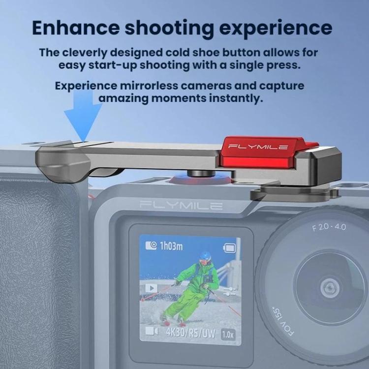 Kit de marco protector Flymile Extended Cage para DJI Osmo Action 6, AC6017 Silver