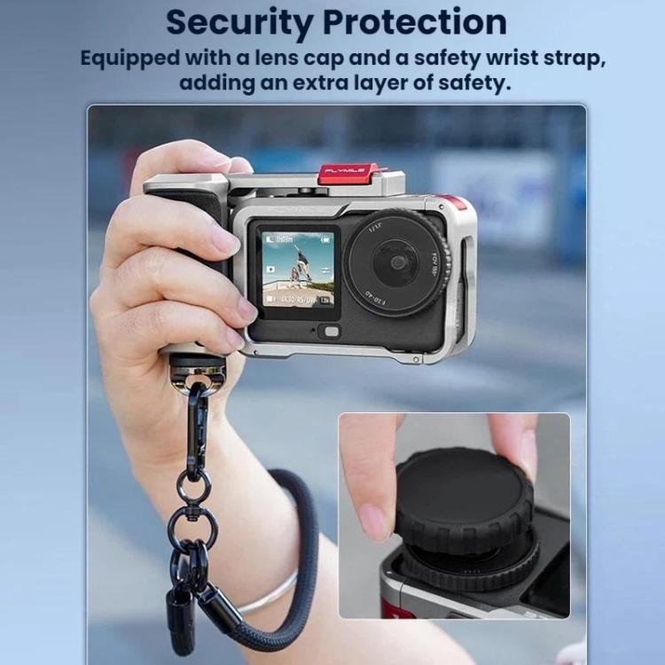 Kit de marco protector Flymile Extended Cage para DJI Osmo Action 6, AC6017 Silver