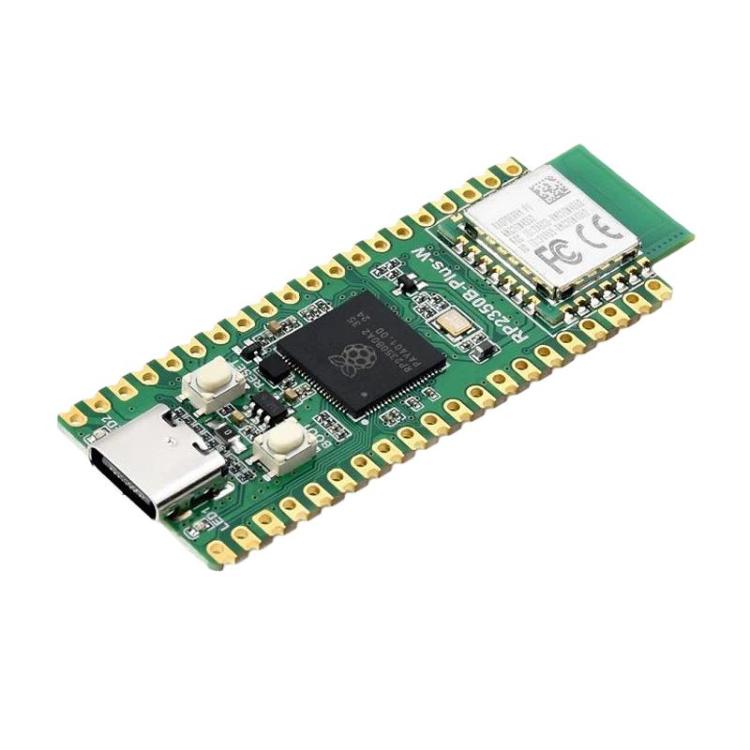 Placa de desarrollo WAVESHARE RP2350B-Plus-W para Raspberry Pi con microcontrolador de doble núcleo RP2350B, compatible con Wi-Fi y Bluetooth., 32048