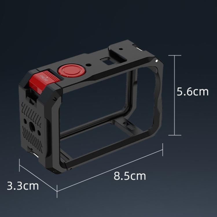 Estuche de expansión con marco protector metálico Flymile para la jaula de la cámara DJI Osmo Action 6, AC6001