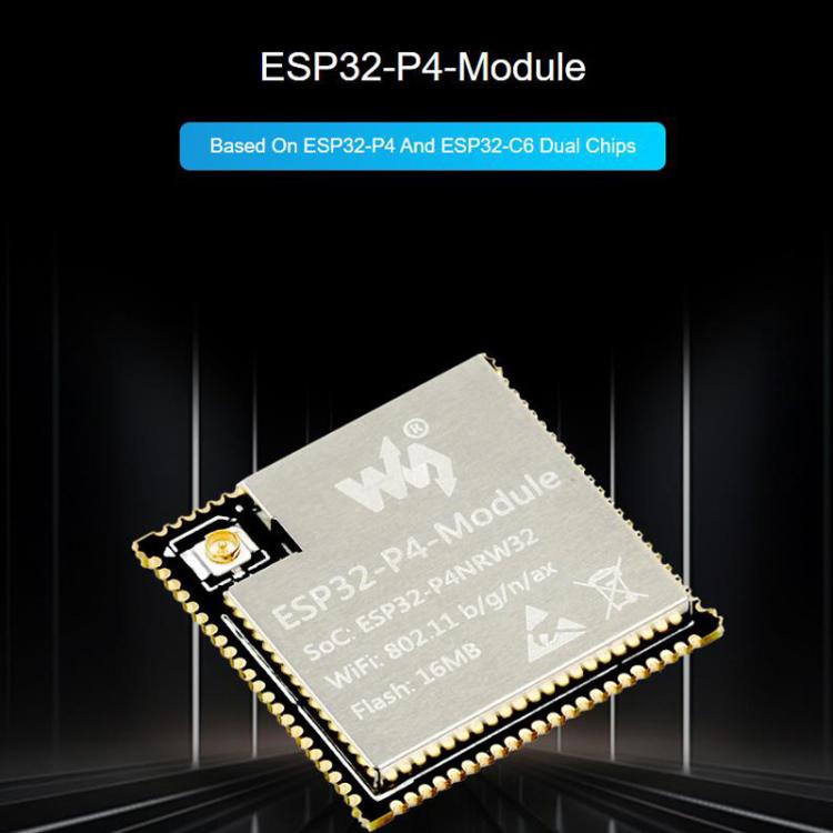 La placa base del módulo ESP32-P4 de WAVESHARE admite Wi-Fi de 2,4 GHz y Bluetooth 5.3., 16MB, 32MB
