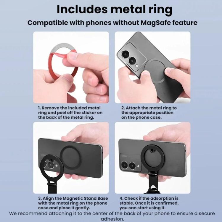 Clip extensor de soporte magnético bidireccional Flymile para DJI Osmo Action 6 / Nano