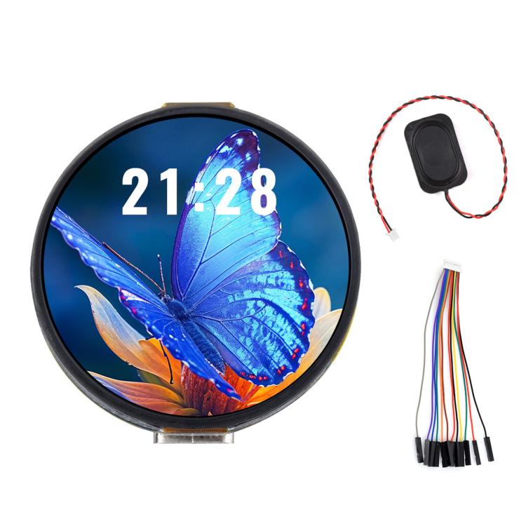 Placa de desarrollo para pantalla táctil redonda AMOLED de 1,32 pulgadas, 32766