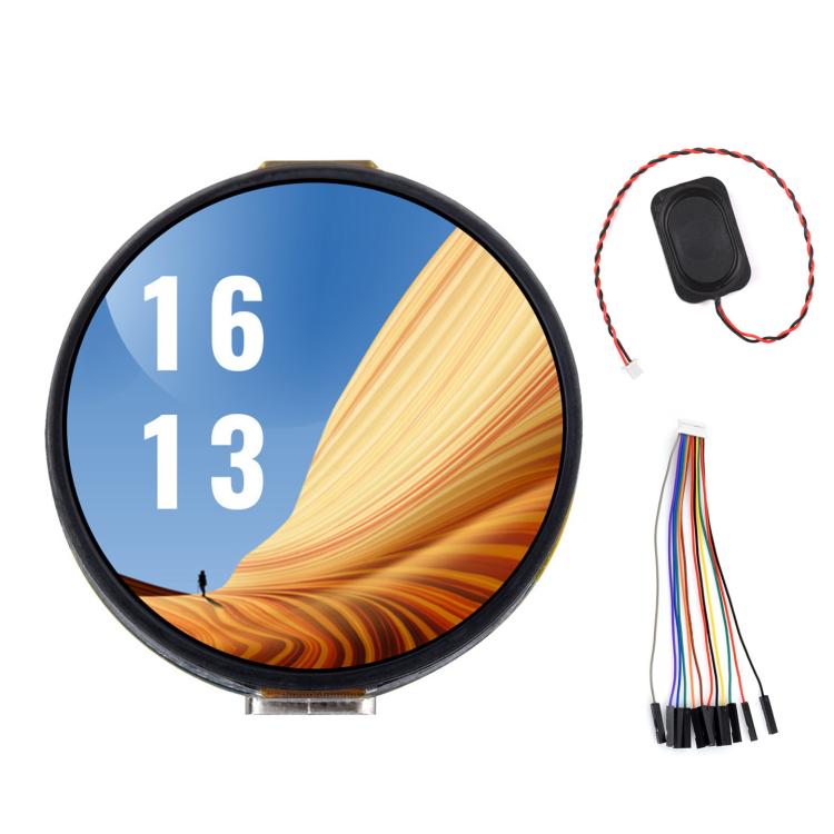 Placa de desarrollo para pantalla táctil redonda AMOLED de 1,32 pulgadas, 32767
