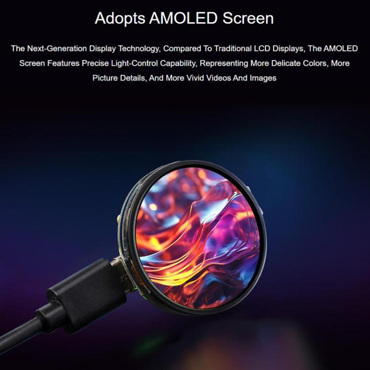 Placa de desarrollo para pantalla táctil redonda AMOLED de 1,32 pulgadas, 32767