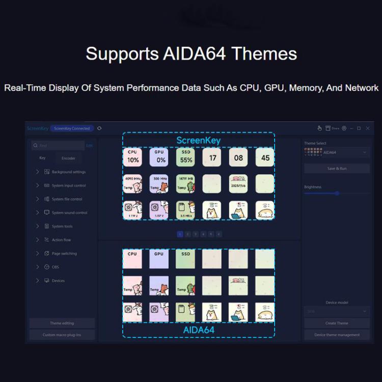Panel de control por voz con IA multifunción y 18 teclas con pantalla de membrana., 32839
