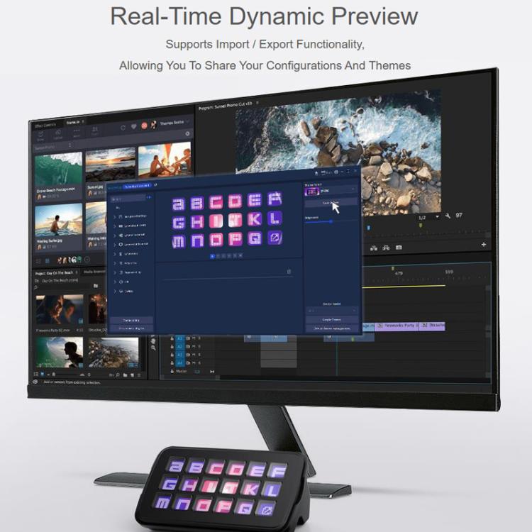 Panel de control por voz con IA multifunción y 18 teclas con pantalla de membrana., 32839