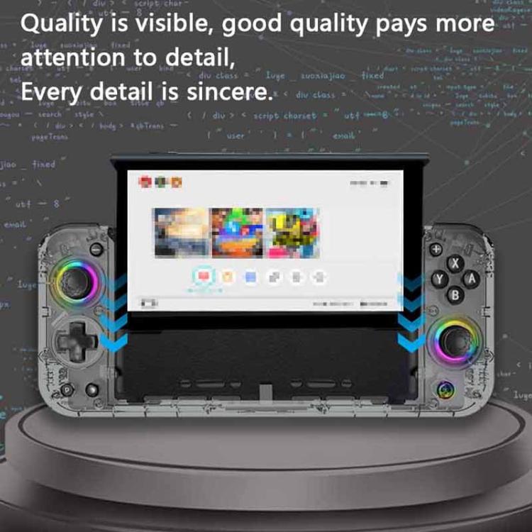 Joysticks de efecto Hall de inserción directa con iluminación RGB para controladores de sensor de movimiento de 6 ejes de Nintendo Switch