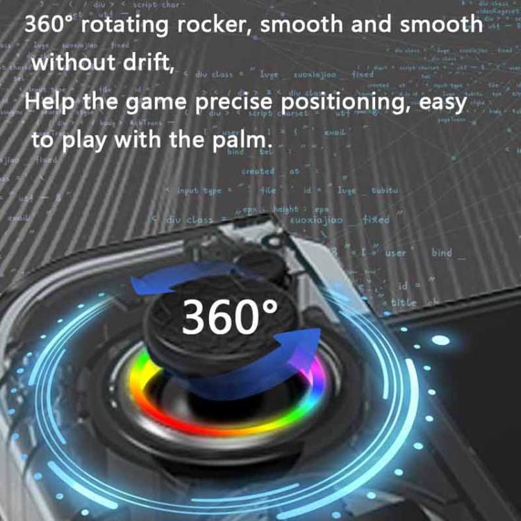 Joysticks de efecto Hall de inserción directa con iluminación RGB para controladores de sensor de movimiento de 6 ejes de Nintendo Switch