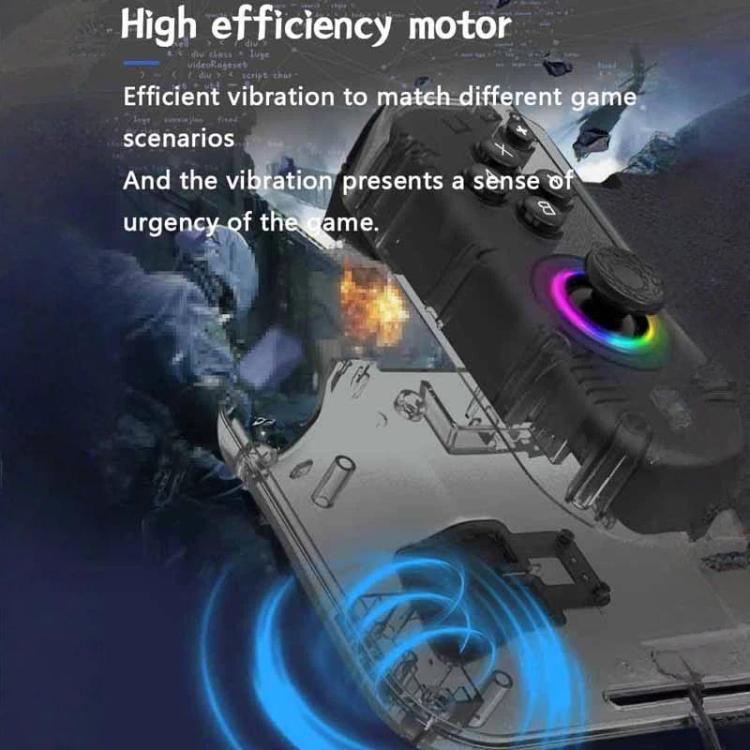 Joysticks de efecto Hall de inserción directa con iluminación RGB para controladores de sensor de movimiento de 6 ejes de Nintendo Switch