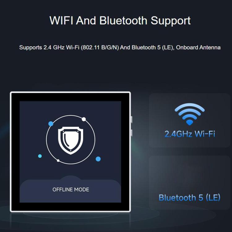 WAVESHARE ESP32-S3-Touch-LCD-4B Smart 86 Box de 4 pulgadas, táctil de 5 puntos, interfaz RGB