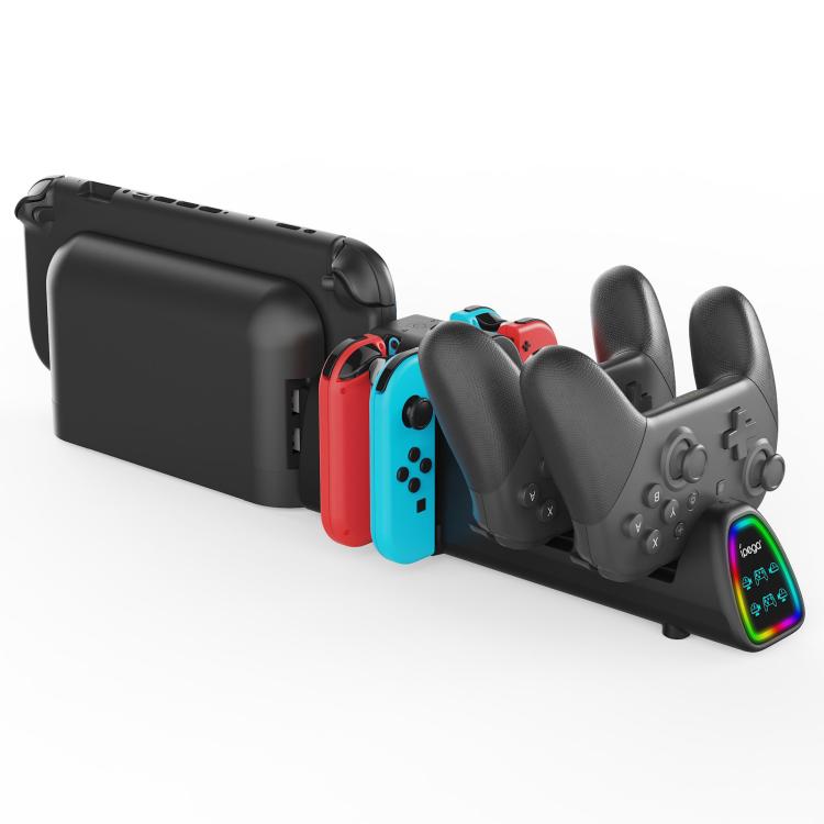 Base de carga ipega 10 en 1 para Nintendo Switch 2 / Switch Joy-Con y mandos Switch 2 Pro (versión con conector USB), PG-SW2187