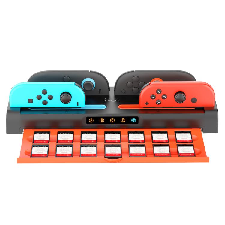 Soporte para tarjeta de juego Ipega para base de carga de Joy-Con de Nintendo Switch 2 / Switch, 8-in-1
