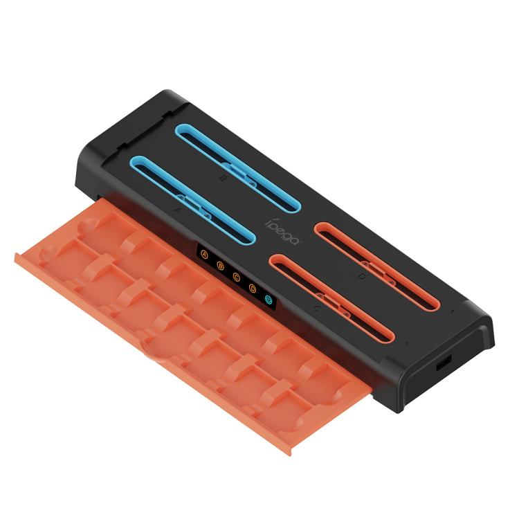 Soporte para tarjeta de juego Ipega para base de carga de Joy-Con de Nintendo Switch 2 / Switch, 8-in-1