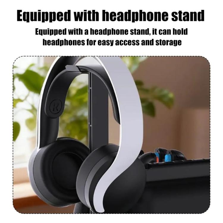 Base de carga multifunción 12 en 1 ipega para Nintendo Switch 2/Switch Joy-Con, base para mando Pro, ventilador de refrigeración y organizador de almacenamiento para juegos y auriculares., 12-in-1