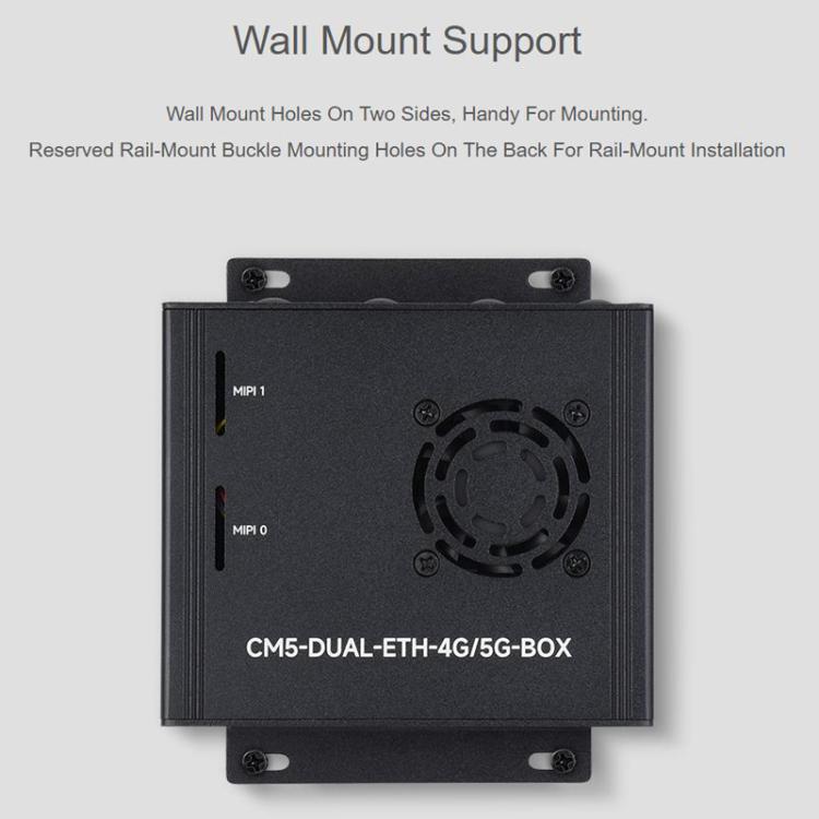 Placa de expansión de doble puerto de red WAVESHARE para Raspberry Pi CM5, compatible con módulo de comunicación 4G/5G., EU Plug, US Plug, UK Plug
