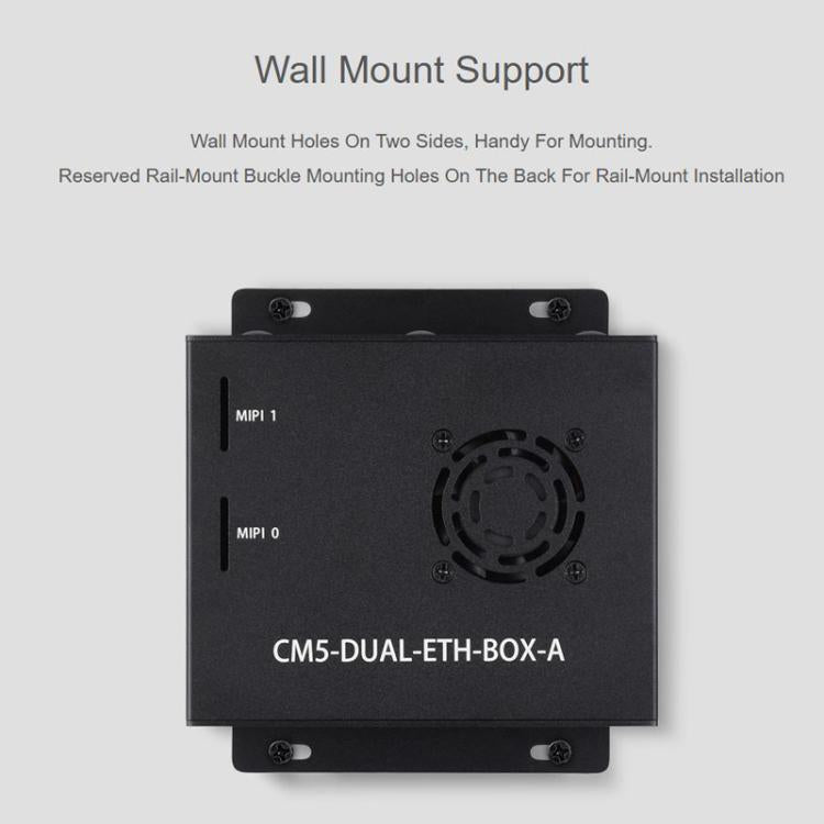 Placa de expansión de red dual Gigabit / 2.5G WAVESHARE CM5 compatible con Raspberry Pi, acceso a RJ45 y salidas duales 4K., US Plug, EU Plug, UK Plug