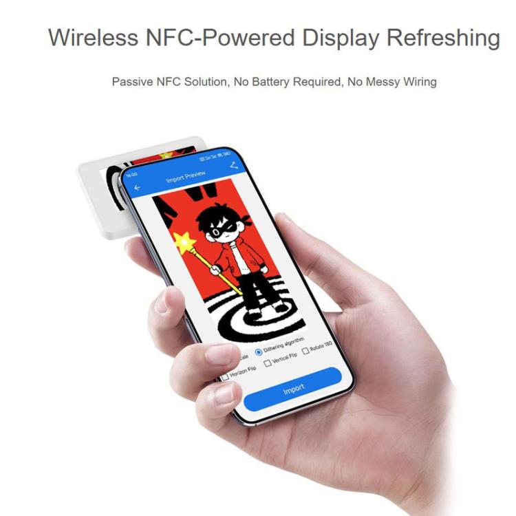 Pantalla de tinta roja, amarilla, negra y blanca con NFC pasivo de 2,13 pulgadas, 32814