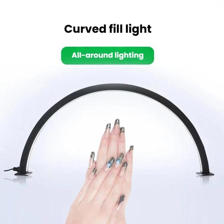 Lámpara de uñas de 5 V con atenuación continua, cambio de 3 colores, luz de relleno para el cuidado de los ojos, ideal para belleza, extensiones de pestañas y microblading., White, Pink, Black, Large White, Large Pink, Large Black